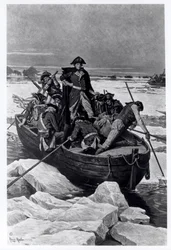 George Washington cruzando o rio Delaware